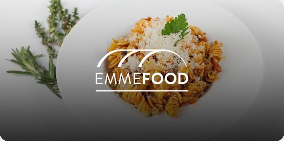 EMME FOOD Banner con Logo